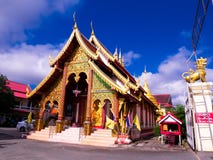 Templo budista Chiang Mai, Tailandia foto de archivo libre de regalías Templo budista Chiang Mai, Tailandia foto de archivo libre de regalías