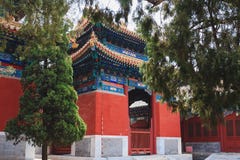 Templo de Confucius, Pequim, China imagens de stock Templo de Confucius, Pequim, China imagens de stock
