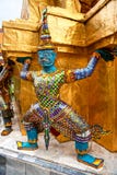 Templo de Wat Phra Kaeo, Banguecoque, Tailândia. imagens de stock Templo de Wat Phra Kaeo, Banguecoque, Tailândia. imagens de stock