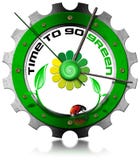 Tempo di andare verde - ingranaggio metallico royalty illustrazione gratis Tempo di andare verde - ingranaggio metallico royalty illustrazione gratis