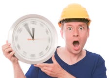 Tempo scioccante della costruzione (l'orologio di filatura passa la versione) immagini stock Tempo scioccante della costruzione (l'orologio di filatura passa la versione) immagini stock
