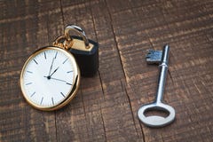 Temps de mémoire de cadenas et les contrôles principaux. photographie stock libre de droits Temps de mémoire de cadenas et les contrôles principaux. photographie stock libre de droits