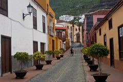 Tenerife Small Old Town Stock Image