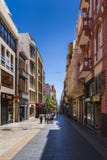 Corner of Castillio Street/ Robayna Street in Santa Cruz de Tenerife royalty free stock images Corner of Castillio Street/ Robayna Street in Santa Cruz de Tenerife royalty free stock images