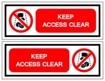 Tenga il segno di simbolo della radura di Access, l'illustrazione di vettore, isolato sull'etichetta bianca del fondo EPS10 illustrazione di stock Tenga il segno di simbolo della radura di Access, l'illustrazione di vettore, isolato sull'etichetta bianca del fondo EPS10 illustrazione di stock