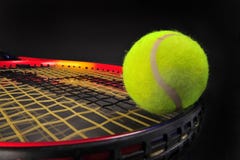 Tennis ball and racket Stock Images Tennis ball and racket Stock Images