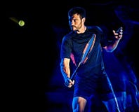 Tennis player man light painting isolated black background stock photos Tennis player man light painting isolated black background stock photos