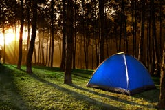 tent on the hill to watch sunset stock images tent on the hill to watch sunset stock images