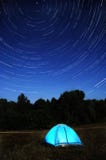 Tent Under The Stars Royalty Free Stock Image