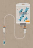 Terapia genica - futuro di medicina illustrazione di stock Terapia genica - futuro di medicina illustrazione di stock