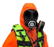 Terno de Hazmat CBRN da polícia imagens de stock royalty free Terno de Hazmat CBRN da polícia imagens de stock royalty free