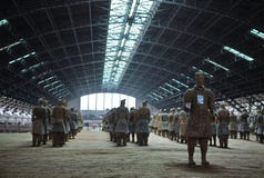 Terra-cotta Warriors and Horses Royalty Free Stock Photos Terra-cotta Warriors and Horses Royalty Free Stock Photos