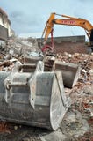 Terremoto de Christchurch - cavadores y cucharadas imágenes de archivo libres de regalías Terremoto de Christchurch - cavadores y cucharadas imágenes de archivo libres de regalías