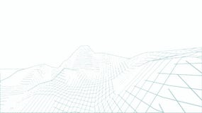 terreno de 3D Wireframe granangular libre illustration terreno de 3D Wireframe granangular libre illustration