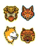 Terrier och vargmaskotsamling Fotografering för Bildbyråer Terrier och vargmaskotsamling Fotografering för Bildbyråer