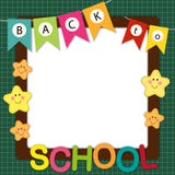 Terug naar schoolframe royalty-vrije illustratie Terug naar schoolframe royalty-vrije illustratie
