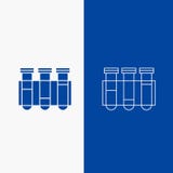 Test, Tube, Science, laboratory, blood Line and Glyph web Button in Blue color Vertical Banner for UI and UX, website or mobile royalty free illustration Test, Tube, Science, laboratory, blood Line and Glyph web Button in Blue color Vertical Banner for UI and UX, website or mobile royalty free illustration