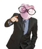 Testa della banca Piggy Fotografia Stock Libera da Diritti Testa della banca Piggy Fotografia Stock Libera da Diritti