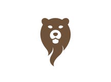 Testa e fronte dell'orso per progettazione di logo royalty illustrazione gratis Testa e fronte dell'orso per progettazione di logo royalty illustrazione gratis