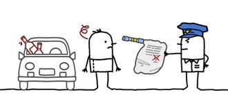 Teste do homem & de álcool ilustração royalty free Teste do homem & de álcool ilustração royalty free