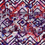 Teste padr?o sem emenda brilhante textura da aquarela Étnico e tribal ilustração stock Teste padr?o sem emenda brilhante textura da aquarela Étnico e tribal ilustração stock