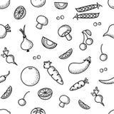 Teste padr?o sem emenda com vegetais Ilustra??o do vetor ilustração do vetor Teste padr?o sem emenda com vegetais Ilustra??o do vetor ilustração do vetor