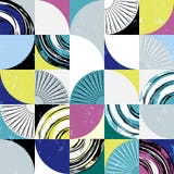 Teste padrão abstrato do fundo, com círculos, quadrados, cursos e Imagens de Stock Royalty Free Teste padrão abstrato do fundo, com círculos, quadrados, cursos e Imagens de Stock Royalty Free