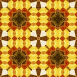 Teste padrão de mosaico calidoscópico do outono sem emenda abstrato ilustração stock Teste padrão de mosaico calidoscópico do outono sem emenda abstrato ilustração stock