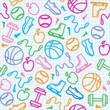 Teste padrão do esporte ilustração stock Teste padrão do esporte ilustração stock