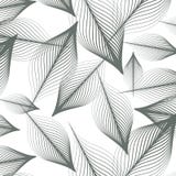 Teste padrão linear do vetor, repetindo as folhas abstratas, linha cinzenta de folha ou flor, floral gráfico limpe o projeto para ilustração stock Teste padrão linear do vetor, repetindo as folhas abstratas, linha cinzenta de folha ou flor, floral gráfico limpe o projeto para ilustração stock