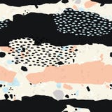 Teste padrão sem emenda abstrato com cópia animal Mão na moda texturas tiradas ilustração royalty free Teste padrão sem emenda abstrato com cópia animal Mão na moda texturas tiradas ilustração royalty free