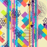 Teste padrão sem emenda abstrato geométrico Fundo do motivo do verão ilustração royalty free Teste padrão sem emenda abstrato geométrico Fundo do motivo do verão ilustração royalty free