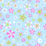 Teste padrão sem emenda com flores bonitos ilustração stock Teste padrão sem emenda com flores bonitos ilustração stock