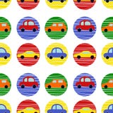 Teste padrão sem emenda com os carros modernos brilhantes ilustração royalty free Teste padrão sem emenda com os carros modernos brilhantes ilustração royalty free