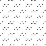 Teste padrão sem emenda com a trilha do cão preto isolada no fundo branco Silhueta animal da pegada ilustração stock Teste padrão sem emenda com a trilha do cão preto isolada no fundo branco Silhueta animal da pegada ilustração stock