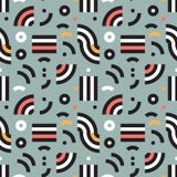 Teste padrão sem emenda de Memphis no estilo retro Vector o fundo geométrico Textura colorida do estilo 80s moderno ilustração do vetor Teste padrão sem emenda de Memphis no estilo retro Vector o fundo geométrico Textura colorida do estilo 80s moderno ilustração do vetor
