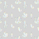 Teste padrão sem emenda do moderno da forma com diamantes Telhas do projeto dos cristais de rocha ilustração stock Teste padrão sem emenda do moderno da forma com diamantes Telhas do projeto dos cristais de rocha ilustração stock