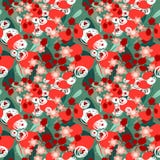Teste padrão sem emenda floral O fundo com sumário bonito floresce a ilustração do vetor Teste padrão sem emenda floral O fundo com sumário bonito floresce a ilustração do vetor