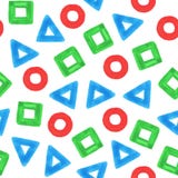 Teste padrão sem emenda simples de formas desenhados à mão ilustração do vetor Teste padrão sem emenda simples de formas desenhados à mão ilustração do vetor