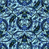 Teste padrão tradicional de Paisley do indiano ilustração do vetor Teste padrão tradicional de Paisley do indiano ilustração do vetor