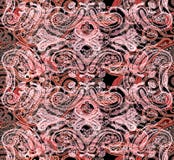 Teste padrão tradicional de Paisley do indiano ilustração do vetor Teste padrão tradicional de Paisley do indiano ilustração do vetor