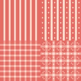 Testes padrões cor-de-rosa ajustados ilustração royalty free Testes padrões cor-de-rosa ajustados ilustração royalty free