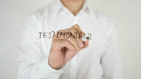 Testimonials, Written on Glass royalty free stock images Testimonials, Written on Glass royalty free stock images