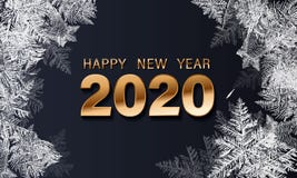 Testo di lusso di vettore dorato 2020 buoni anni Progettazione festiva di numeri dell'oro, struttura dei diamanti Coriandoli bril illustrazione di stock Testo di lusso di vettore dorato 2020 buoni anni Progettazione festiva di numeri dell'oro, struttura dei diamanti Coriandoli bril illustrazione di stock