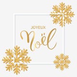 Testo francese Joyeux Noel con l'iscrizione della mano Backgroun di Natale illustrazione vettoriale Testo francese Joyeux Noel con l'iscrizione della mano Backgroun di Natale illustrazione vettoriale