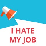 testo odio il mio lavoro illustrazione vettoriale testo odio il mio lavoro illustrazione vettoriale