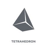 Tetrahedron icon from Geometry collection. stock illustration Tetrahedron icon from Geometry collection. stock illustration
