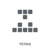 Tetris-pictogram van Vermaakinzameling vector illustratie Tetris-pictogram van Vermaakinzameling vector illustratie