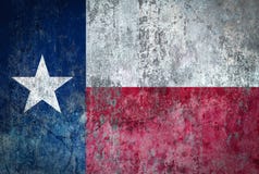 Texas Flag schilderde op een Muur stock illustratie Texas Flag schilderde op een Muur stock illustratie