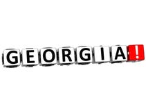 Text 3D Georgia Button Click Here Block stock abbildung Text 3D Georgia Button Click Here Block stock abbildung